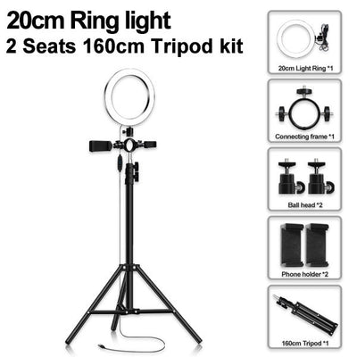 Trípode LED Ajustable Multifunción Compatible con Apple - Image 16