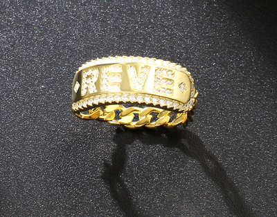 Anillo de Plata 925 con Cristal y Diamante - Diseño Minimalista para Parejas - Image 5