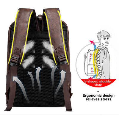 Mochila Casual para Computadora con Diseño Tejido Moderno - Image 12