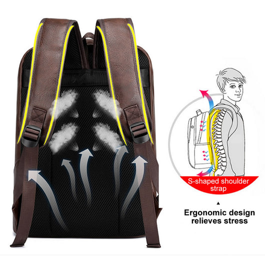 Mochila Casual para Computadora con Diseño Tejido Moderno - Image 12