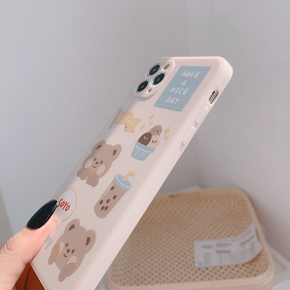 Funda para Celular Oso Té con Leche 12
