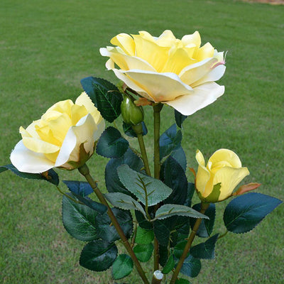 Linterna Romántica con Rosas Blancas y 3 Luces LED - Image 7