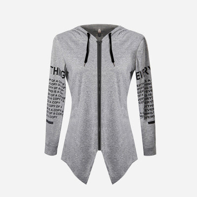 Sudadera con Capucha y Cierre Frontal - Diseño Moderno con Letras Estampadas - Image 8