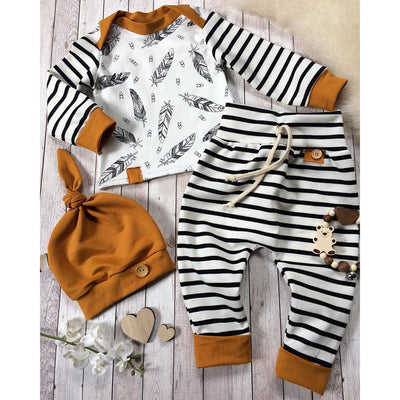Conjunto de 3 Piezas de Ropa Infantil en Algodón Suave - Image 2
