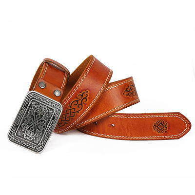 Cinturón Unisex con Patrón de Relieve Auspicioso - Image 9
