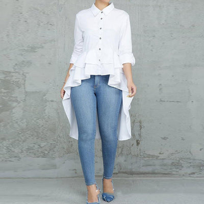 Camisa con Bajo Irregular - Image 5