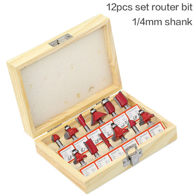 Set de 12 Fresas para Carpintería y Trabajos en Madera