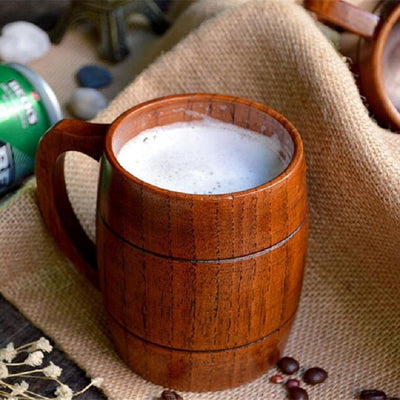 Jarra de Cerveza de Madera Artesanal