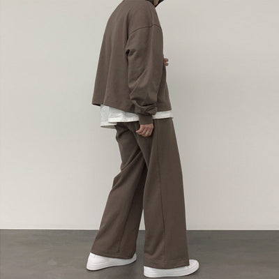 Conjunto Deportivo Coreano Dos Piezas con Sudadera con Capucha para Hombre Otoño - Image 10
