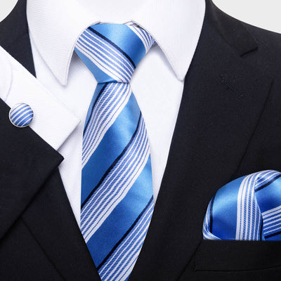 Conjunto de Corbata, Pañuelo y Gemelos para Hombre - Elegancia Empresarial - Image 21