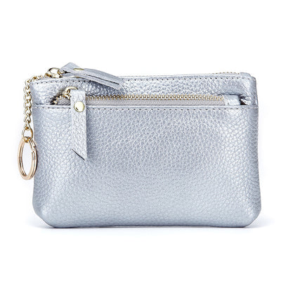 Cartera Compacta de Cuero Genuino con Cierre de Dama - Image 20
