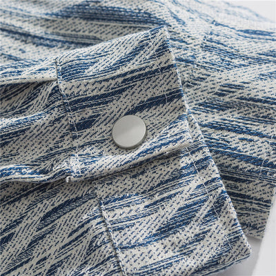 Camisa Casual Hombre con Rayas Irregulares - Image 11