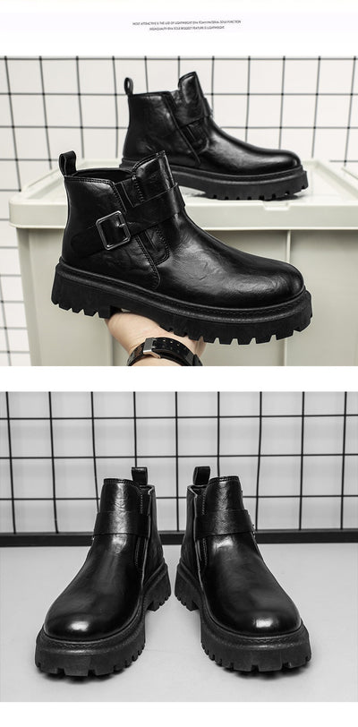 Botas Martin de Cuero PU Impermeables para Exteriores - Image 10