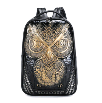 Mochila Deportiva Escolar con Diseño 3D de Búho - Bolsa para Computadora - Image 5