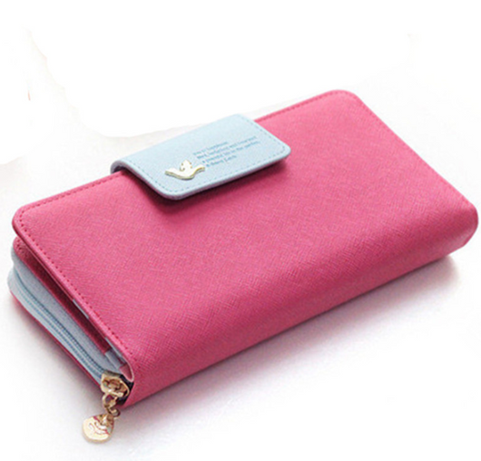Billetera Retro con Cierre Largo para Mujer - Monedero Clutch con Clip para Billetes - Image 13