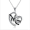European And American Women''s Necklaces Mom Color Separation Heart-shaped Diamonds 2021 Wish Explosive Mother' Day Gifts Across The Border Blanco + Negro