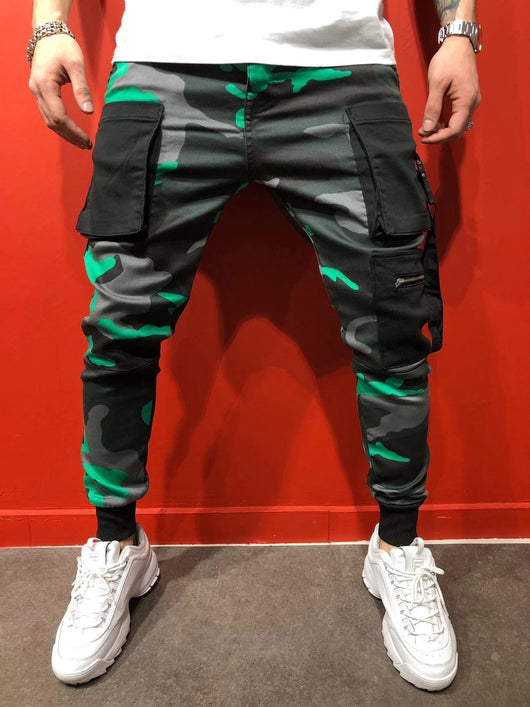 Pantalones Hip-hop con Estampado Camuflaje para Hombre - Image 3