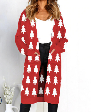 Cardigan de Leopardo para Otoño e Invierno - Suéter Tejido Elegante para Mujer - Image 16