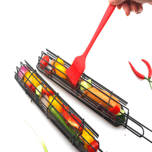 Pinza para Carnes con Mango de Madera y Malla - Herramienta BBQ Profesional - Image 3