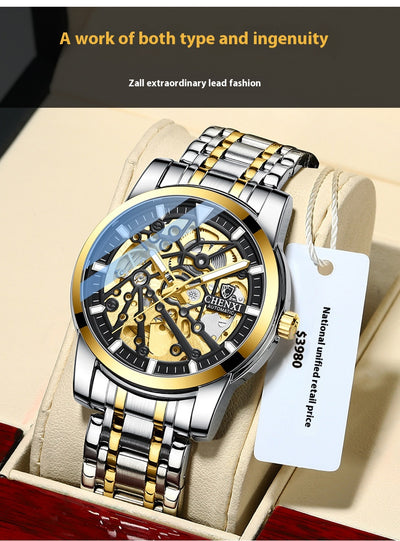 Reloj Mecánico Automático con Esfera Transparente Resistente al Agua - Image 13