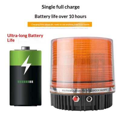 Luz de Advertencia Recargable para Automóvil con Destellos - Image 14
