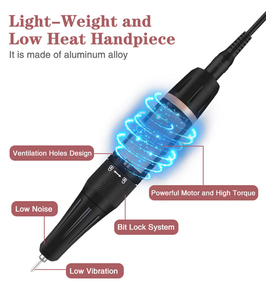 Torno Eléctrico Profesional 35000 RPM para Uñas Acrílicas - Image 17