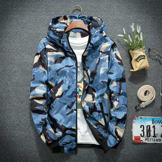 Chamarra Hoodie Camuflaje Casual para Hombre