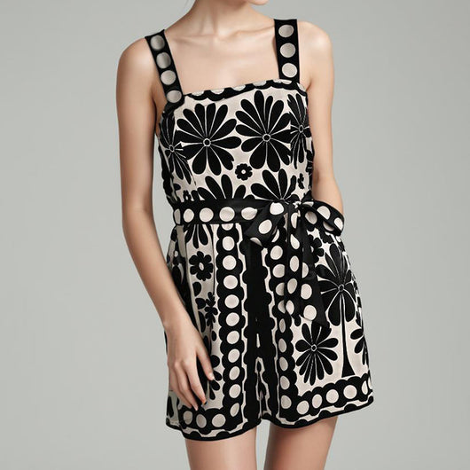 Jumpsuit Ancho Corto con Botones y Nudo Frontal - Image 20