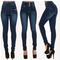 Calça Jeans Feminina Plus Size Cintura Alta - Stretch Slim Fit com Botões