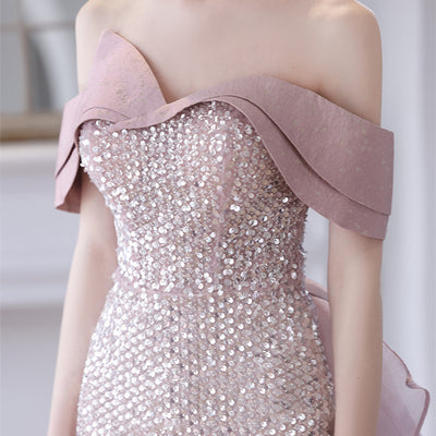 Vestido de Noche Elegante Asimétrico de Un Hombro - Image 8