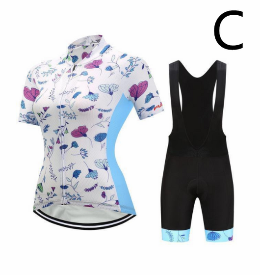 Conjunto de Ciclismo Profesional con Mangas Cortas y Babero - Image 6