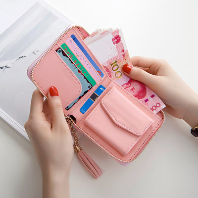 Billetera Cuadrada con Cierre para Mujer - Monedero Compacto - Image 5