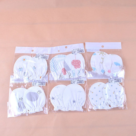 Manoplas Antiarañazos de Algodón Estampadas para Bebé - Image 6