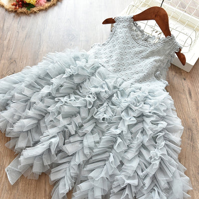 Vestido Niña Sin Mangas Verano Diseño Voluminoso - Image 10