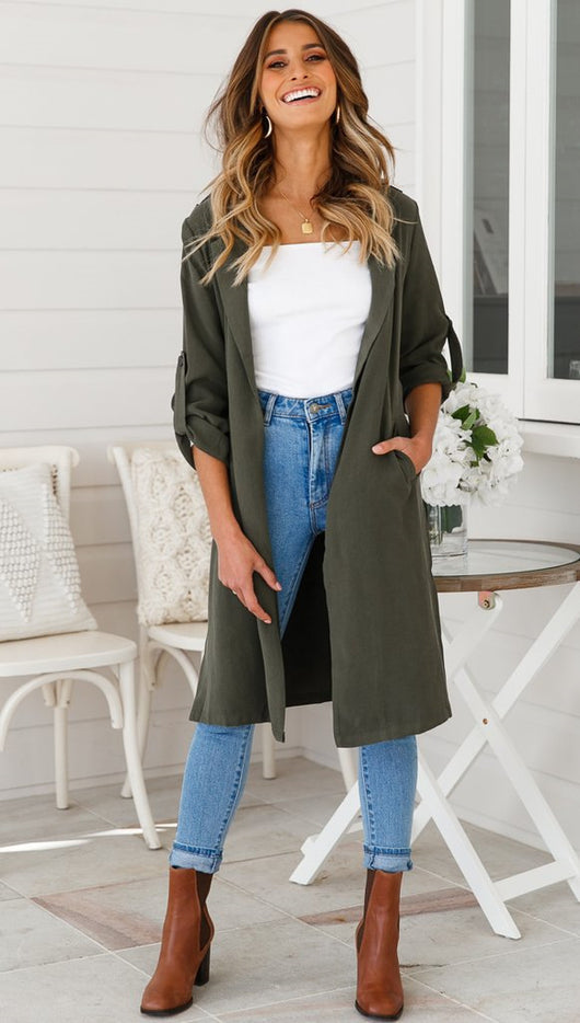Abrigo Trench Largo para Mujer - Image 2