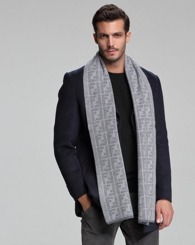 Bufanda de Cachemira para Hombre Otoño Invierno - Doble Faz Ejecutiva - Image 3