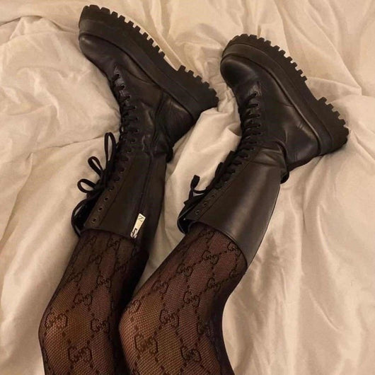 Botas Martin Altas con Cordones y Suela Gruesa