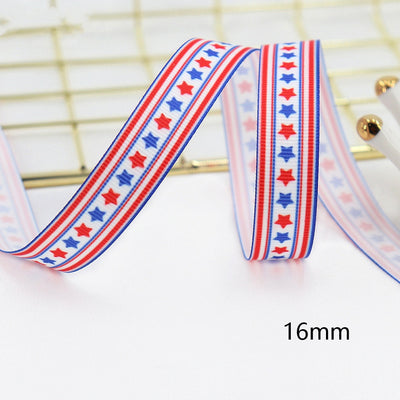 Moño Diadema Cintas Estrellas y Rayas con Doble Costura - Image 19