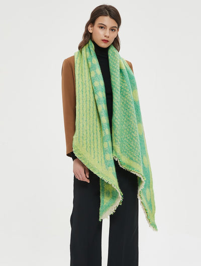 Bufanda Circular Térmica para Mujer - Cuello Cálido Otoño Invierno con Diseño Jacquard - Image 15