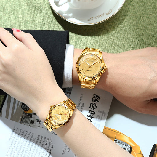 Reloj de Lujo Unisex con Diamantes Incrustados