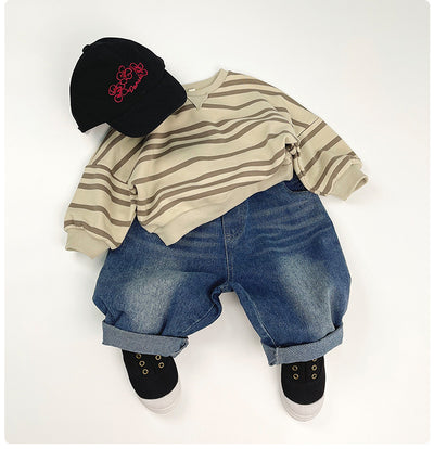 Playera Casual Oversize para Niños y Niñas con Hombros Caídos - Image 9