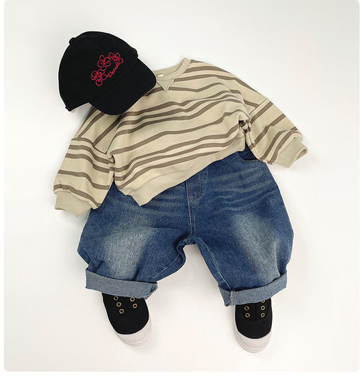 Playera Casual Oversize para Niños y Niñas con Hombros Caídos - Image 9