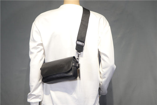 Bolsa Mensajera Hombre Banda Ancha Liso