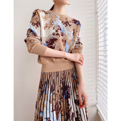 Blusa Francesa Elegante Otoño Silueta Delgada - Image 5