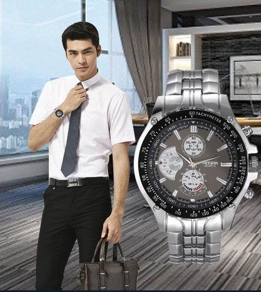 Reloj de Hombre Acero Inoxidable con Calendario y Esfera Luminosa - Image 12