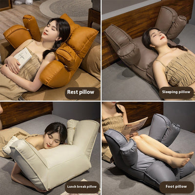 Cojín de Soporte Lumbar con Diseño de Pata de Gato - Funda Removible y Lavable - Image 4