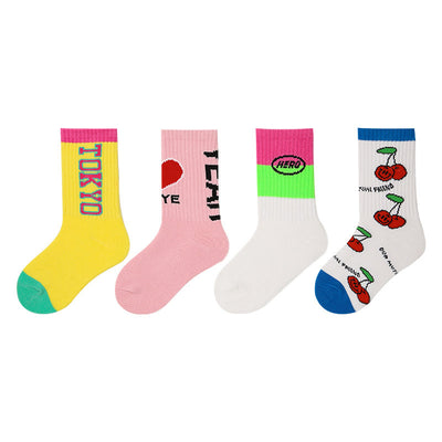 Calcetines Infantiles Deportivos con Letras - Estilo Street Sports - Image 13