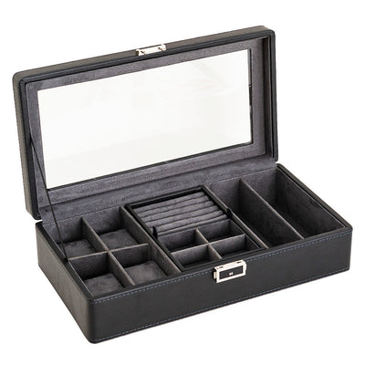 Caja de Almacenamiento para Relojes de Lujo con Patrón de Lichi - 3, 6 o 12 Compartimentos - Image 2