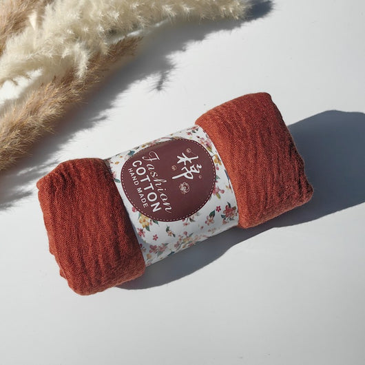Pañuelo de Algodón y Lino Arrugado Monocromático - Image 89