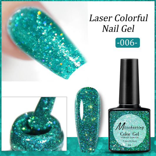 Esmalte de Uñas UV Láser con Lentejuelas Diamante Brillante - Image 11